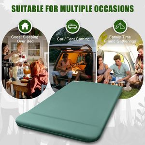 Anto sang trọng ngoài trời cắm trại <span class=keywords><strong>Inflatable</strong></span> Sofa giường 2 chỗ ngồi lớn đệm không khí với bơm <span class=keywords><strong>PVC</strong></span> có thể gập lại sang trọng nệm chống ẩm - Product Image 3