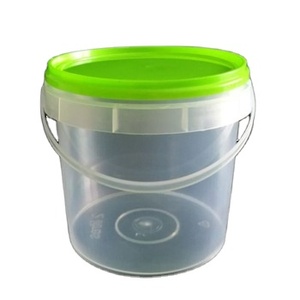Food grade transparent 500ML 1L 2L plastic bucket for honey
