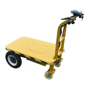 Mini Trolleys Battery Operated Electric Trolley Cargo Cart Heavy Duty Loading 800kgs Capacity Platform Hand Pull Cart