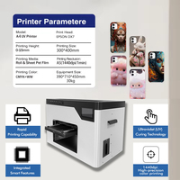 Impresora UV A3 A4 para Pequeñas Empresas, Impresora Plana Personal con CCD, Mini Impresora UV DTF Eufymake con Textura 3D y Laminador para Pegatinas