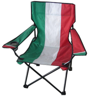 Chaise de camping pliable légère et confortable pour événements extérieurs, avec impression intégrale du drapeau national, design personnalisé, vente en gros