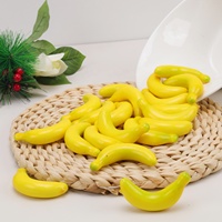 Mini plátano amarillo Artificial de alta calidad, decoración de limón, pera y manzana, modelo de fruta pequeña de imitación, decoración de Navidad para fiesta en casa