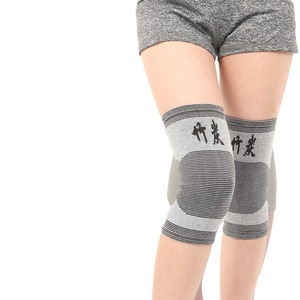 Bamboo Charcoal Joint Brace 4-Piece Set One Size Grey Unisex Breathable <b>Support</b> for Knee Wrist Elbow <b>Ankle</b> - Product Image 5