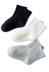 Giá Rẻ Số Lượng Lớn Trẻ Em Cô Gái Đồng Bằng Màu Trắng Vớ Thể Thao Bán Buôn Mùa Xuân Và Mùa Thu Chàng Trai Vớ Trẻ Em Tùy Chỉnh Trường Sinh Viên Vớ Trắng - Product Image 3