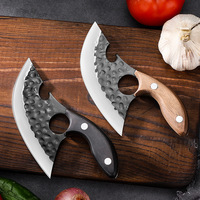 Couteau de boucher incurvé de 5 pouces avec logo personnalisé, couteau de poche multifonction portable en acier inoxydable 4Cr, couteau à éplucher les fruits pour le camping et le barbecue