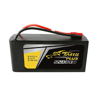Batterie Lipo Tattu Plus 6S 22000mAh 25C 22.2V avec prise XT150 AS150 Haute Capacité pour Grand Modèle RC Drone Agricole