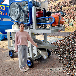 Novo Mini Triturador e Classificador Móvel Hard Rock PE220X350, Triturador de Mandíbula Portátil para Rocha Dura - Product Image 1