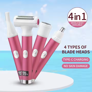 Set de Depiladora Eléctrica 4 en 1 para Mujer, Depiladora Redonda y Multifuncional con Carga, para Uso Doméstico y Hotelero - Product Image 5