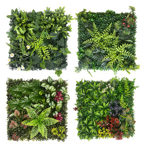 Césped Artificial Verde, Planta Artificial para Decoración de Paredes Interiores y Exteriores, Privacidad Instantánea, Valla de Jardín, Seto de Hojas Artificiales - Product Image 1