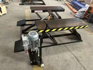 Mini elevador de tijera hidráulica para coche de 4,5 TON, elevador de coche de posición baja con sistema hidráulico, equipo de elevación de coche - Product Image 3