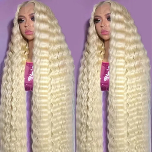 ผู้ค้าส่งผมแท้แบบไม่ผ่านกระบวนการ 13x4 HD Lace Frontal  พร้อมถักเปียสำเร็จ  ปมฟอกสี  <span class=keywords><strong>ผม</strong></span>สีบลอนด์บริสุทธิ์ - Product Image 2