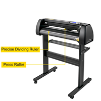 Plotter de corte de impresora de alimentación de papel de 28 pulgadas y 870mm, máquina cortadora de vinilo semiautomática, 3 cuchillas, pantalla LCD, Software de Windows