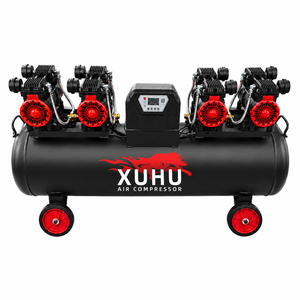 ปั๊มลมอุตสาหกรรมแบบไร้น้ำมัน 4x1980W เงียบ 200 ลิตร สำหรับซ่อมรถยนต์และพ่นสีหลายสถานี - Product Image 3