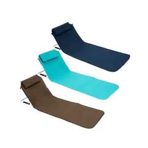 Strand Stoel Outdoor Draagbare Vouwen Zitten En Liggende Dual-Purpose Stoel Zachte Strand Mat Festival Camping Leisure Lounger