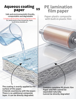 Rouleau géant biodégradable à base d'eau, papier de boucher écologique, absorbant pour la viande, emballage en kraft