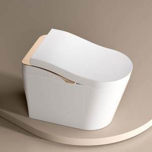 Inodoro Inteligente con Control Remoto en Forma de U, Asiento con Calefacción Automática Integrada, Drenaje en Forma de S Alargado Incluido, Control Remoto - Product Image 1