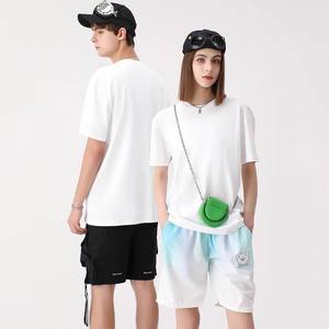 Camiseta de Cuello Redondo de Algodón, Color Sólido, Delgada, para Uso Diario, Uniforme de Trabajo, Personalizable con Impresión de Logotipo - Product Image 2