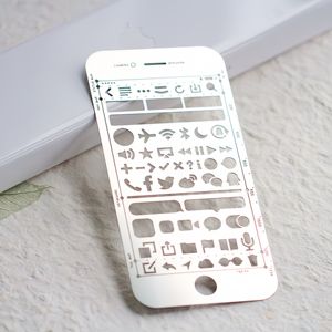 Règle écologique en acier inoxydable de l'<span class=keywords><strong>alphabet</strong></span> de forme personnalisée <span class=keywords><strong>pochoir</strong></span> de dessin de peinture en <span class=keywords><strong>métal</strong></span> pour les enfants - Product Image 5