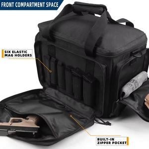 Molle Duffle Tactical Gun Range Bag avec 6 emplacements pour magazines Sac à bandoulière de tir pour accessoires de chasse Outils Sac de messager pour hommes - Product Image 5