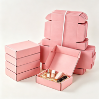 Boîte d'expédition en carton ondulé personnalisée pour cosmétiques, imprimée en couleur, emballage d'expédition pour produits de beauté, boîte en papier
