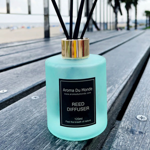 리드 디퓨저 3 세트 사용자 정의 럭셔리 유리 병 리드 디퓨저 등나무 스틱 공기 청정기 룸 디퓨저 - Product Image 4
