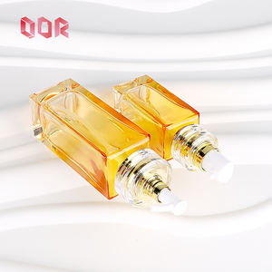 Envase de Cosméticos de 50g 40ml 100ml 120ml, Juego de Botellas de Vidrio Amarillas, Apto para Productos para el Cuidado de la Piel, Se Puede Imprimir con Logotipo - Product Image 2