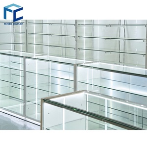 بيع بالجملة أثاث متجر دخان حديث من الزجاج المقسى دخان متجر عرض السجائر مع إضاءة ليد - Product Image 5