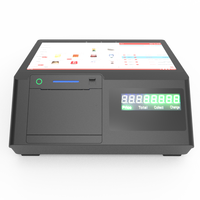 Sistema POS de Diseño Perfecto SC-A12Pro con Pantalla Principal de 11.6/12.5 Pulgadas y Segunda Pantalla LED-8, Lector de Tarjetas NFC, Pantalla Táctil, Función SDK, Android 14