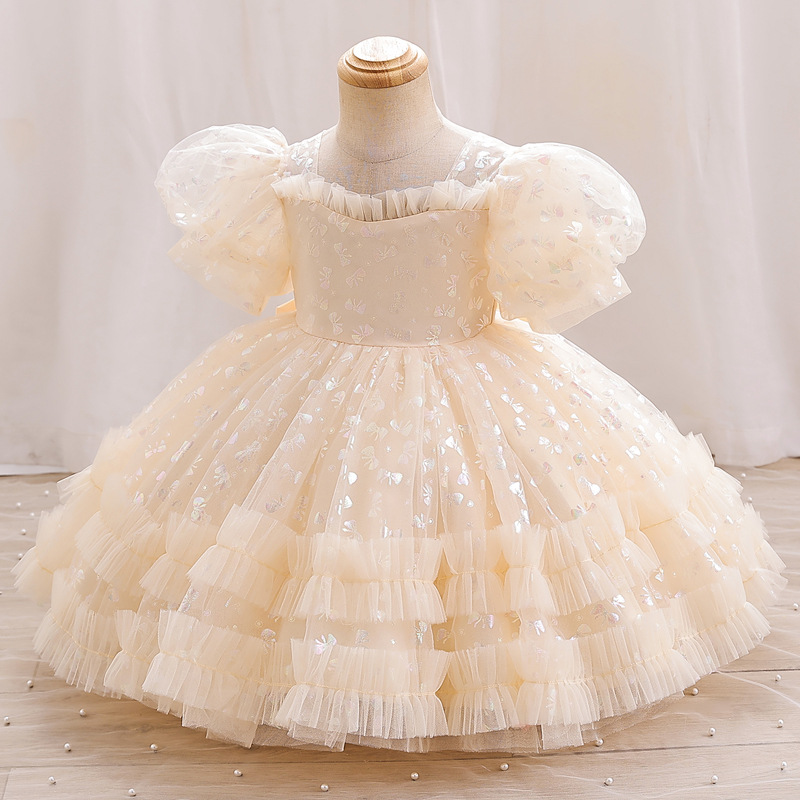 Fashion Children's Ball Girl Evening Dress Champagne Girl Party Wedding  Dresses| Alibaba.com