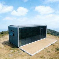 Maison préfabriquée de luxe de 40 pieds, design moderne abordable, type cabane Apple, avec terrasse, salle de bain, cuisine, pour villa, hôtel, chambre, résidence