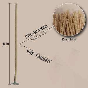 Mèches de bougies en coton enduites de paraffine, sans fumée, pour la fabrication de bougies DIY, accessoires pour bougies, noyau de cire - Product Image 5