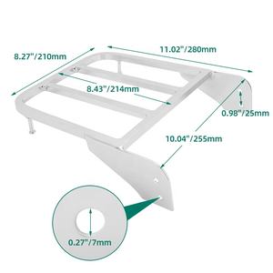 Portapacchi Cromato per Moto per <span class=keywords><strong>Suzuki</strong></span> Boulevard C50 2005-2011 <span class=keywords><strong>Intruder</strong></span> Volusia 400 <span class=keywords><strong>800</strong></span> VL400 <span class=keywords><strong>800</strong></span> 2001-2011 - Product Image 6