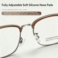 8110 pour tous les visages, monture légère et résistante, antidérapante, anti-allergique, montures de lunettes polyvalentes tendance automne-hiver