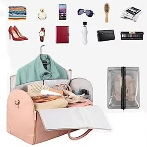 Sac de voyage en cuir PU grande capacité pour femme, personnalisé, certifié BSCI, imperméable, idéal pour le rangement de vêtements et les cadeaux - Product Image 2