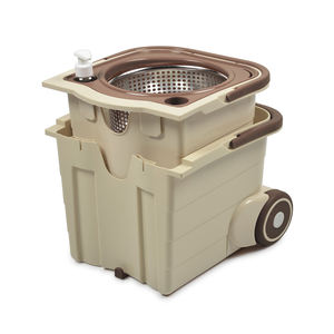 360 roues de seau de vadrouille équipement de nettoyage de <span class=keywords><strong>sol</strong></span> facile poignée réglable télescopique ensemble d'éponge de panier en plastique pour le nettoyage de la <span class=keywords><strong>maison</strong></span> - Product Image 3