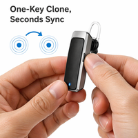 Produsen Walkie Talkie Mini Earhook XUNLIBAO Tipe 668 Type-C Handsfree Radio Dua Arah untuk Salon Hotel Restoran Tata Rambut