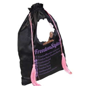 Sac de rangement en satin personnalisé avec logo pour chaussures, vêtements, accessoires capillaires, sac de shopping anti-poussière, pochette en satin à cordon de serrage - Product Image 4