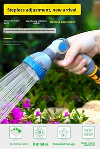 <span class=keywords><strong>Pistolet</strong></span> pulvérisateur d'eau OEM et buses, <span class=keywords><strong>pistolet</strong></span> pulvérisateur manuel en plastique ergonomique extrêmement compact, 8 modes de pulvérisation verrouillables pour usage domestique - Product Image 3