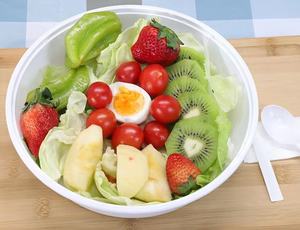 Tigela descartável para sopa de microondas, copo para salada com tampa de 300/400/600/750ml, garrafa branca em formato redondo dos pp personalizado - Product Image 5