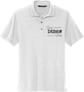Polos elásticos con bordado personalizado para hombre, polos de Golf de manga corta con logotipo personalizado, estampado de tela de seda, estilo para ocasiones de Golf - Product Image 1