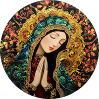 Attrape-soleil Art Déco en vitrail Mary Jesus, 8 pouces, fait main, décoration murale et de fenêtre pour intérieur, maison et jardin, cadeau d'anniversaire