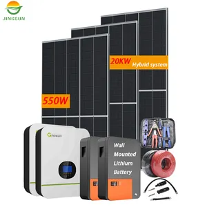 Jingsun-sistema de energía Solar para el hogar, Panel fotovoltaico de alta calidad, 10kw, 15kw, 20kw
