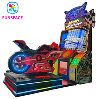 Machine de jeu d'arcade de course de moto simulateur de conduite dynamique à monnayeur pour salle de jeux de parc d'attractions