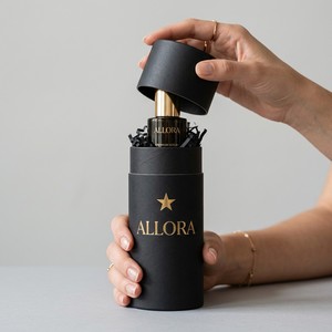 Caja Cilíndrica Redonda de Cartón Rígido de Primera Calidad con Tacto Suave para el Cuidado Personal Masculino, Empaque para Aceite para Barba, Personalizable al por Mayor - Product Image 2