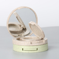Emballage cosmétique de paille de blé recyclable personnalisé OEM Blush Container