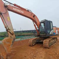 Excavatrice sur chenilles Hitachi ZX200-5A-10.5 d'occasion haute performance, 20,3T, godet de 1,19m, puissance de 128,5KW, pour travaux lourds et terrassement