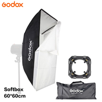GODOX Softbox 60*60cm carré Softbox Digital Mount Softbox Reflector for Mini Studio Flash Speedlite Video Portrait Photography