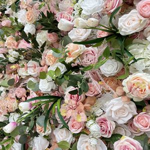 Новое поступление 5D Цветочная композиция искусственный цветок фон рулон Розовый для свадебного украшения - Product Image 2