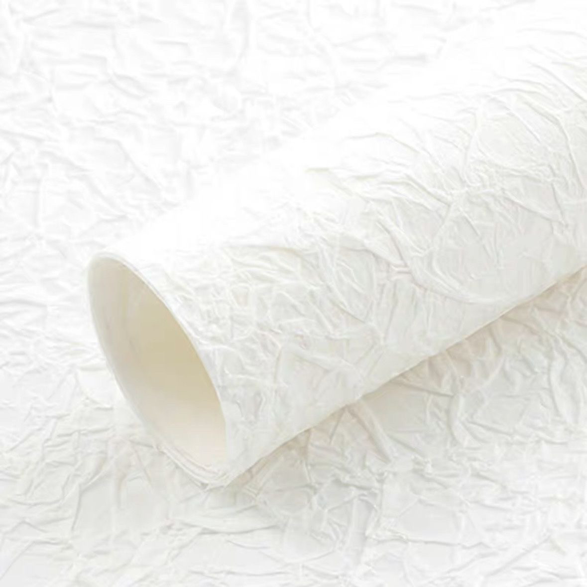 Papier grain de pierre fait main-croissant blanc-5 feuilles