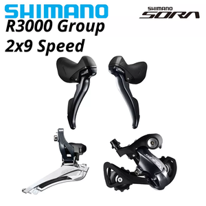 Shimano Sora R3000 9S nhóm 2x9S ST Shift LEVER Phải Trái cặp điều khiển kép 9V RD-R3000 SS chân ngắn FD-R3000 braze trên 18S - Product Image 6